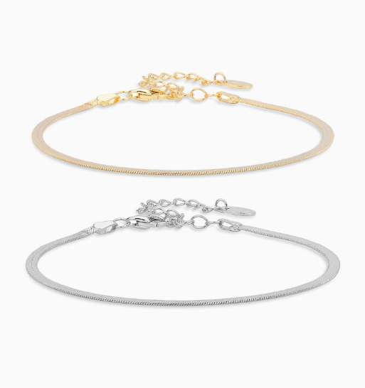 Flat Snake Chain Bracelet