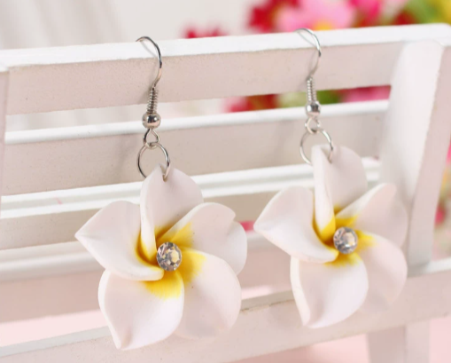 Plumeria Earrings
