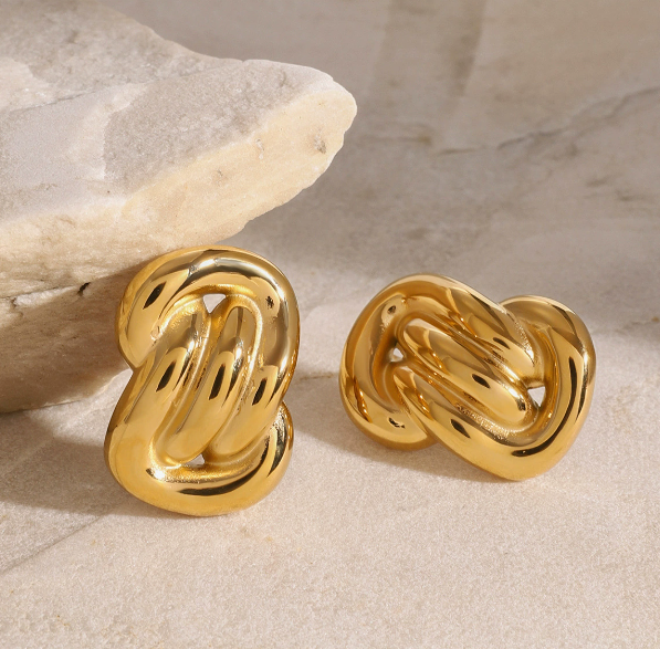 Twist Stud Earrings