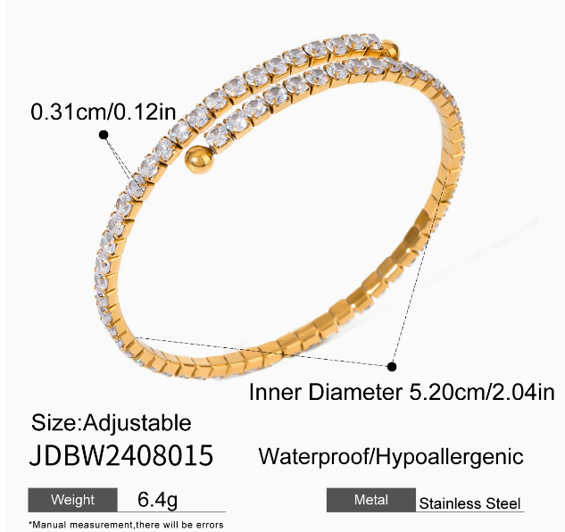 Cuff Rhinestone Bracelet