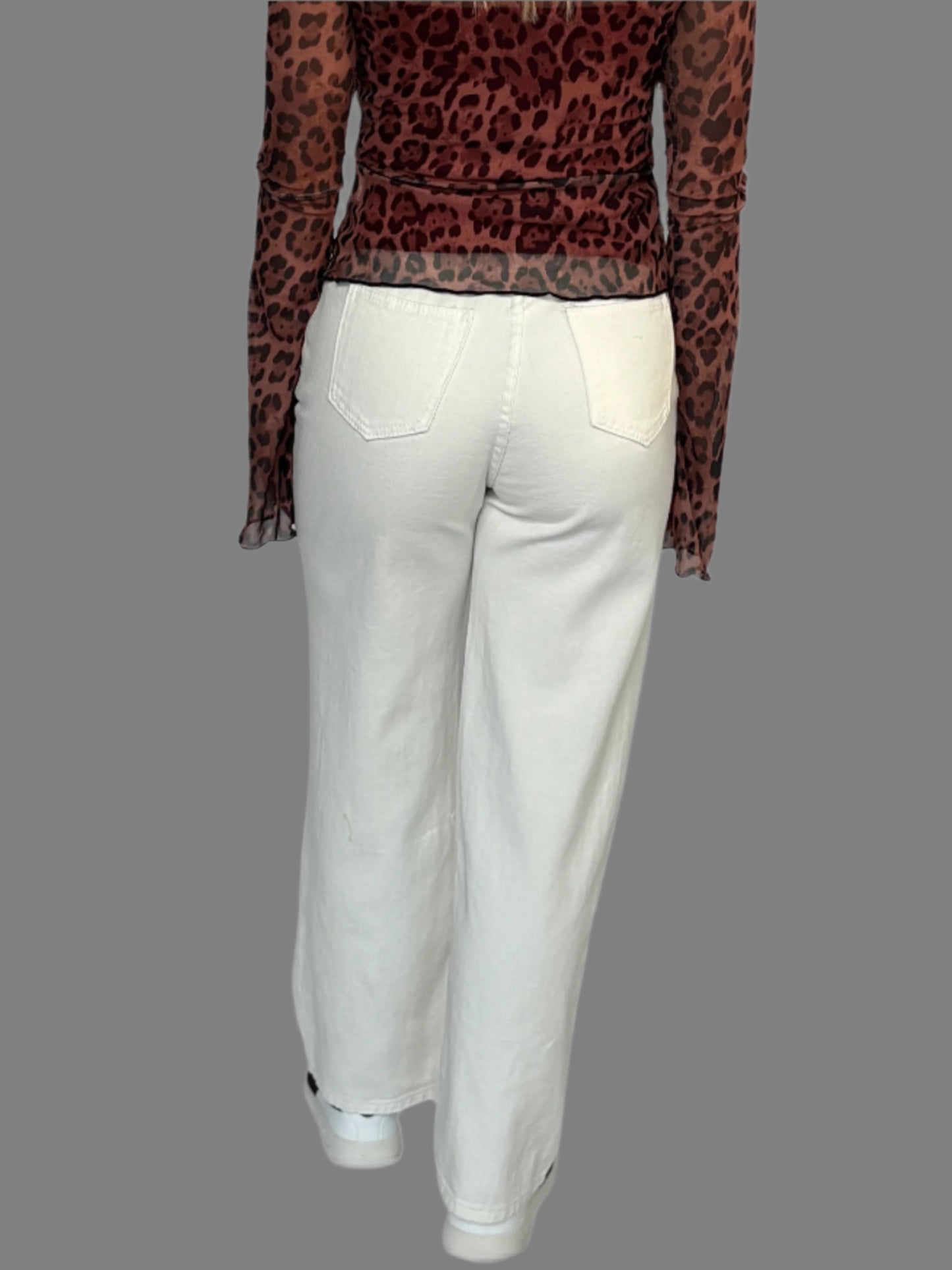 Women's White Denim Pant
