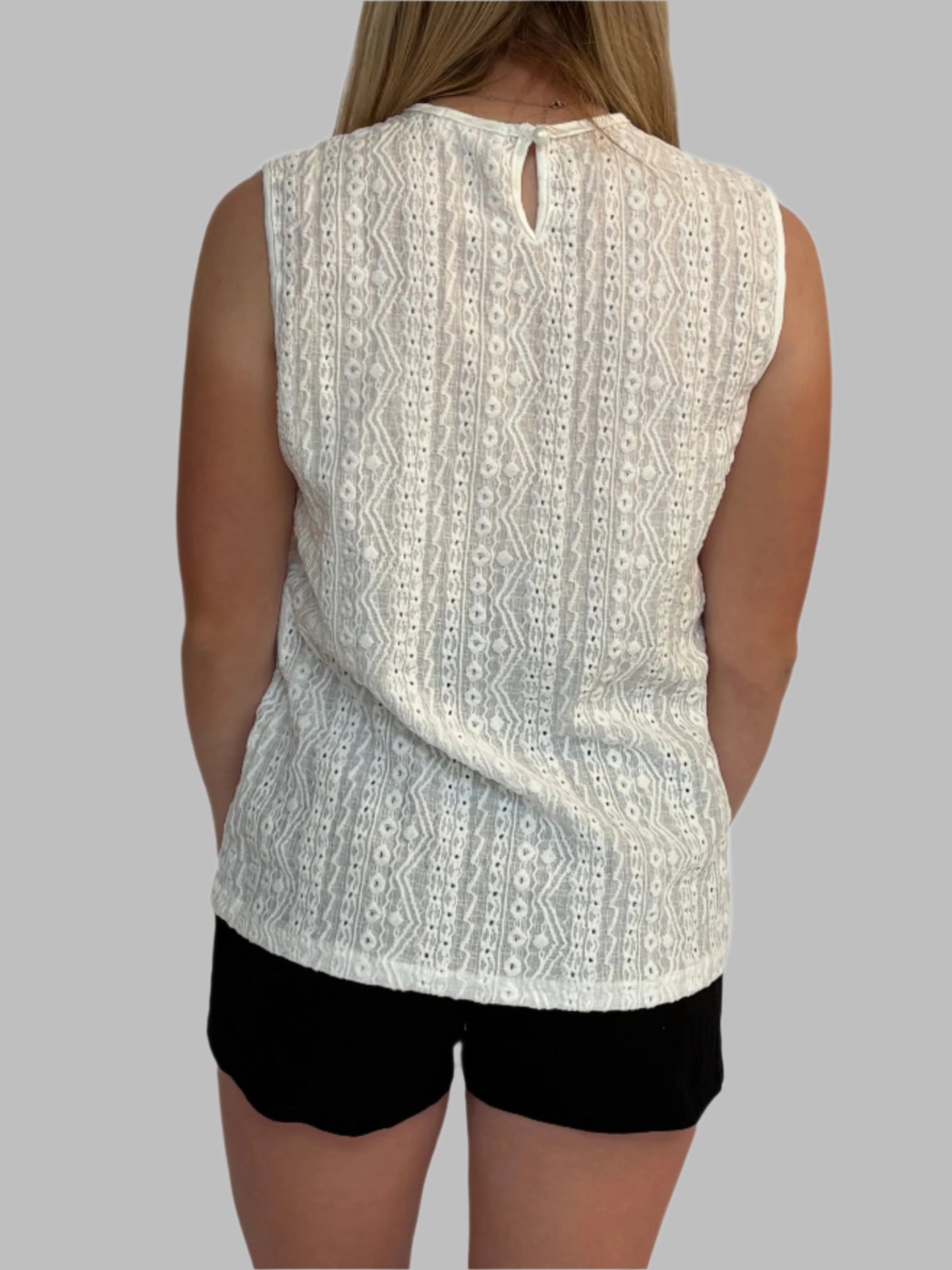 Lace Eyelet Top