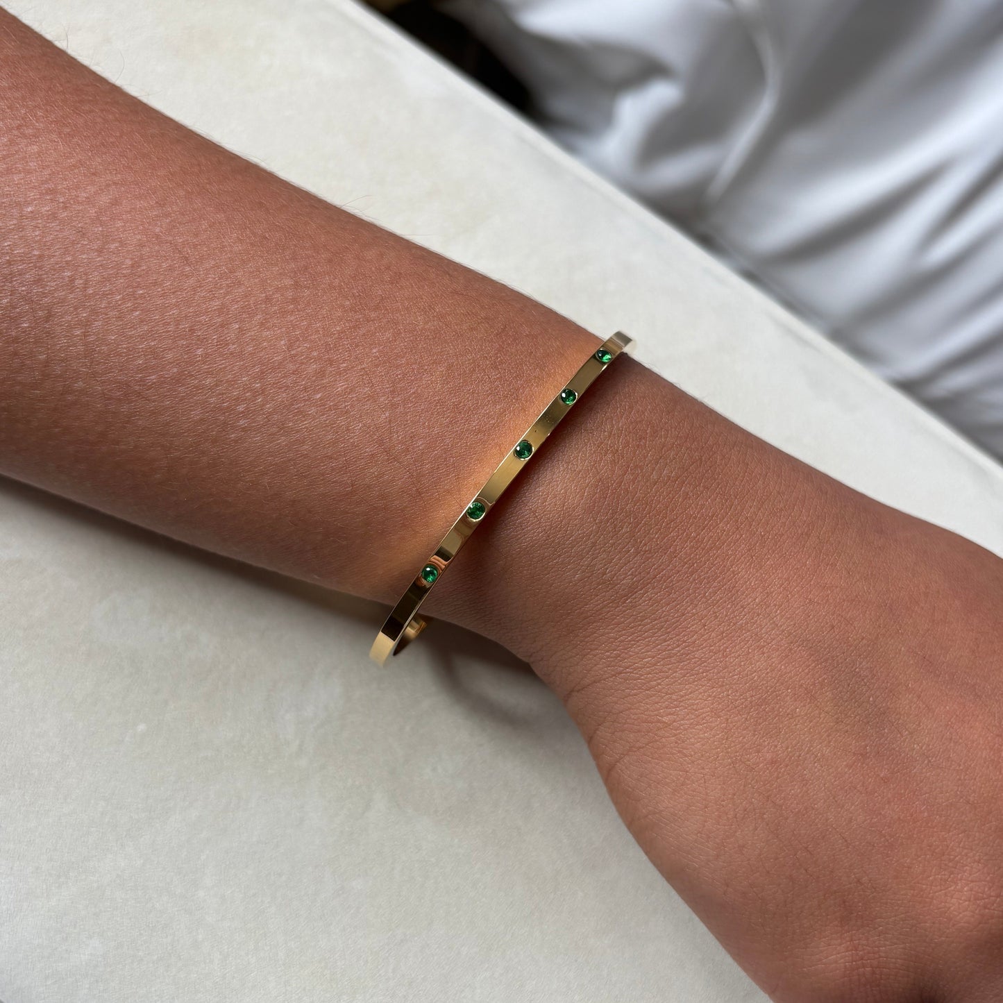 Cubic Zirconia Cuff Bracelet