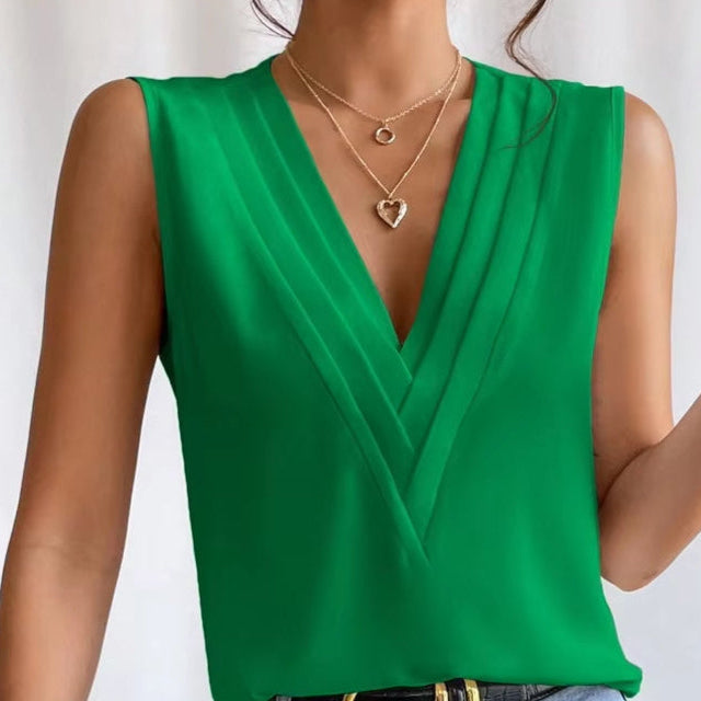 Women's Pleated Blouse