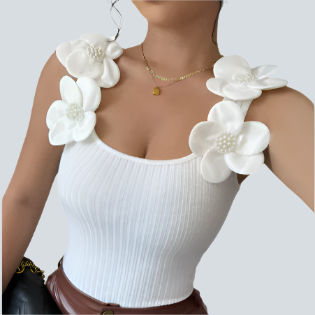 Women's Flower Detail Blouse