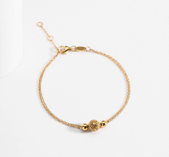 Bead Charm Chain Bracelet