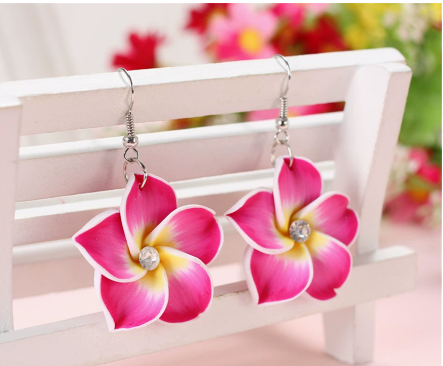 Plumeria Earrings