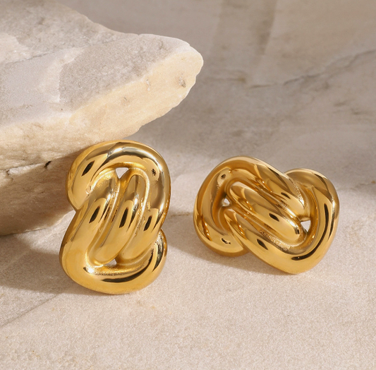 Twist Stud Earrings