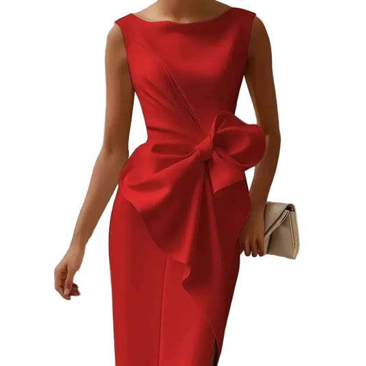 Women's Bow Waist Short Dress