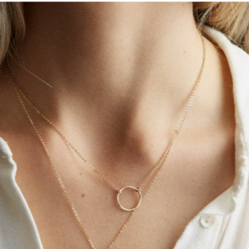 Circle Pendant Necklace