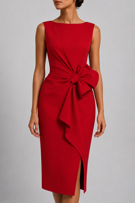 Women's Bow Waist Short Dress