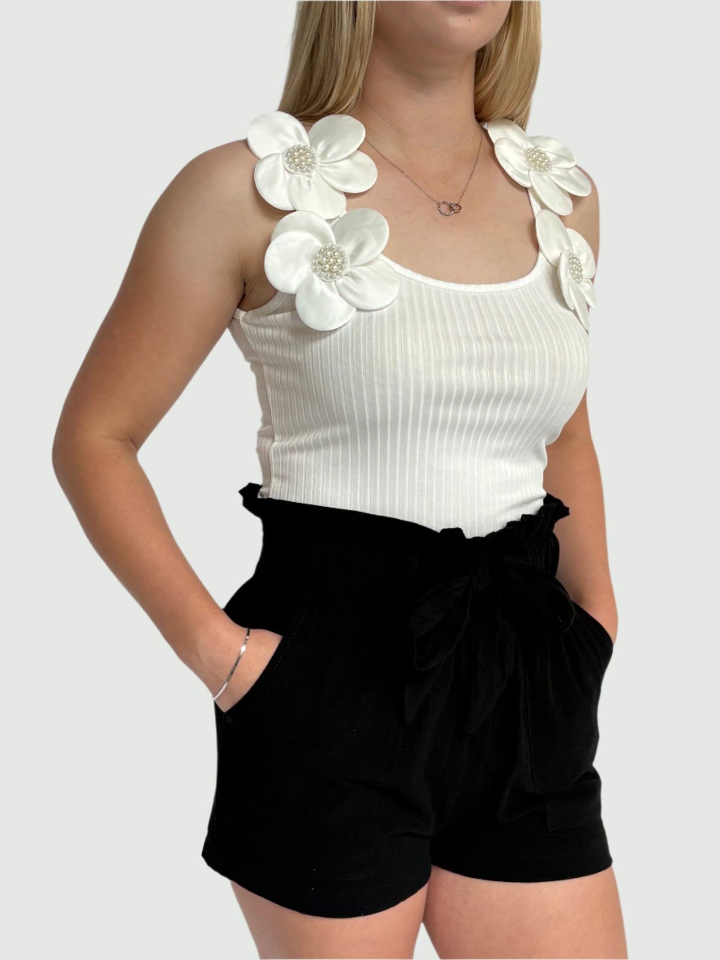 Women's Flower Detail Blouse