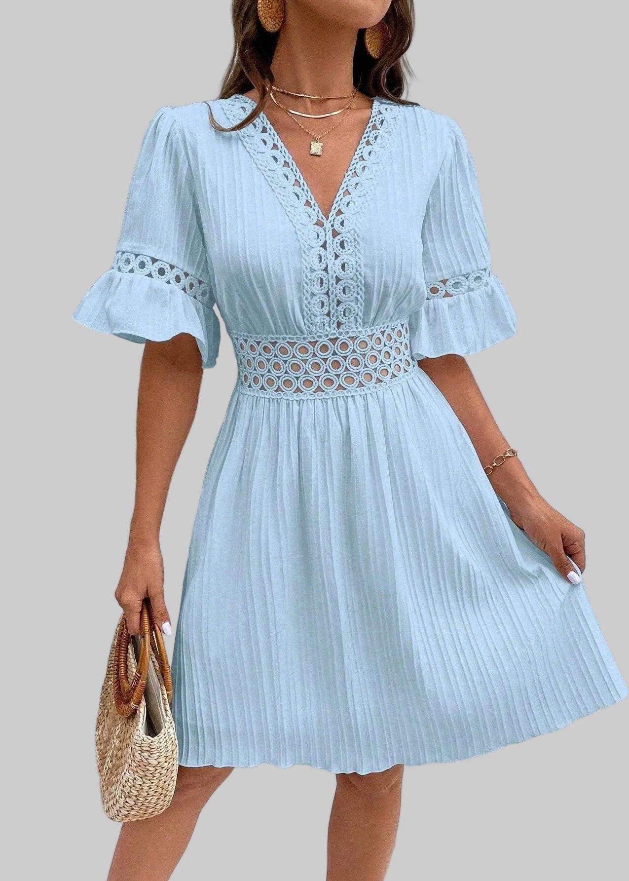 Women's Short Blue Dress